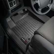 WeatherTech 07-09 Toyota Tundra Front FloorLiner - Black - Installation View