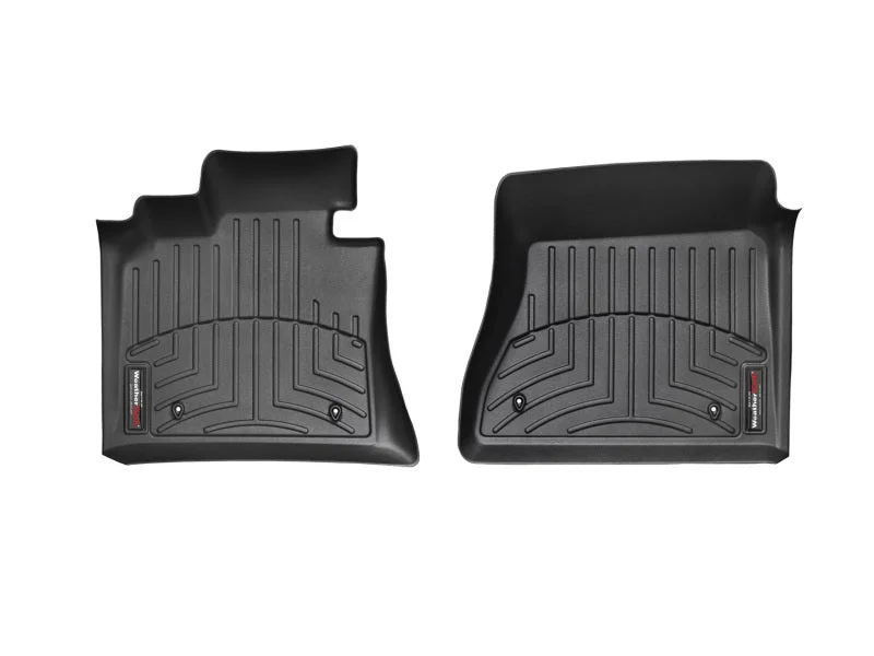WeatherTech 09+ Ford Flex Front FloorLiner - Black - Back View