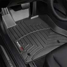WeatherTech 11+ BMW 5-Series Front FloorLiner - Black - Installation View