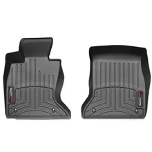 WeatherTech 11+ BMW 5-Series Front FloorLiner - Black - Back View