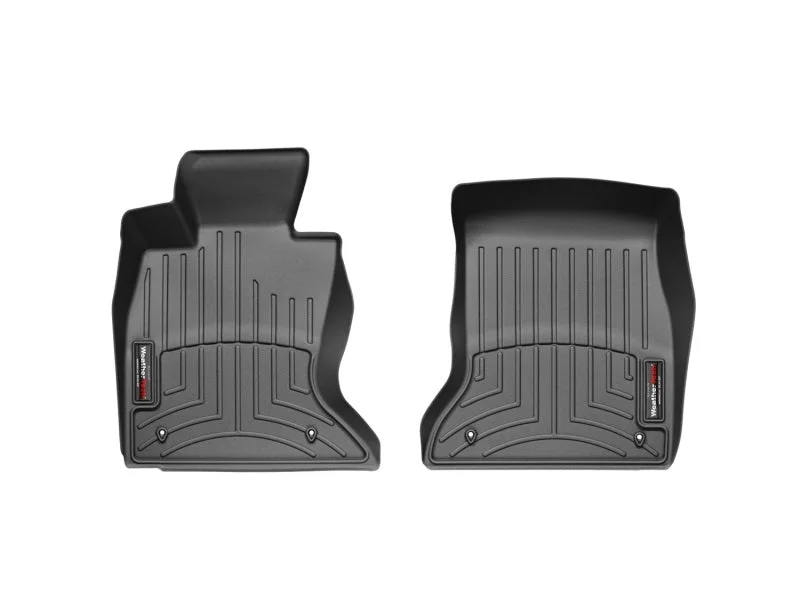 WeatherTech 11+ BMW 5-Series Front FloorLiner - Black - Back View