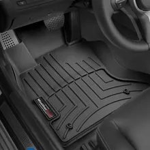 WeatherTech 11+ BMW 5-Series Front FloorLiner - Black - Installation View