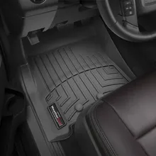 WeatherTech 11-17 Ford Navigator/Navigator L Front FloorLiner - Black - Installation View