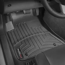 WeatherTech 11+ Dodge Challenger Front FloorLiner - Black - Installation View