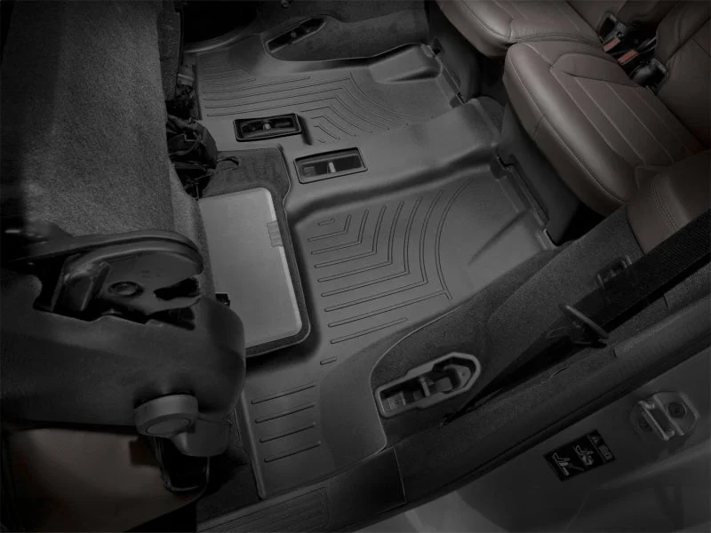 WeatherTech 13+ Mercedes-Benz GL-Class Rear FloorLiner - Black - Installation View