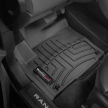 WeatherTech 12+ Land Rover Range Rover Evoque Front FloorLiner - Black - Installation View