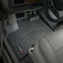 WeatherTech 11+ Chrysler Town & Country Front FloorLiner - Black - Installation View
