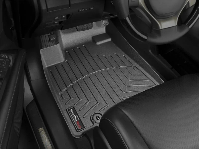 WeatherTech 13+ Lexus RX Front FloorLiner - Black - Installation View
