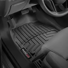 WeatherTech 13+ Cadillac XTS Front FloorLiner - Black - Installation View