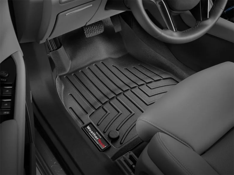 WeatherTech 13+ Cadillac XTS Front FloorLiner - Black - Installation View