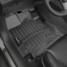 WeatherTech 13+ Toyota Venza Front FloorLiner - Black - Installation View