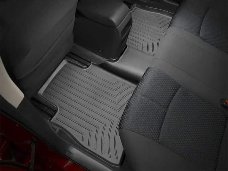 WeatherTech 13+ Nissan Sentra Rear FloorLiner - Black - Installation View