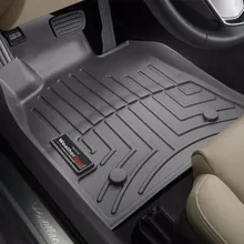 WeatherTech 13+ Cadillac ATS Front FloorLiner - Black - Installation View
