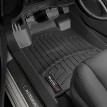 WeatherTech 2013(Late Production) -2015 Nissan Altima Front FloorLiner - Black - Installation View