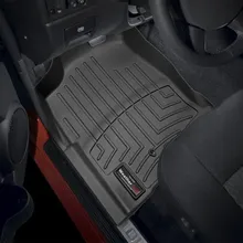 WeatherTech 04-12 Chevrolet Colorado Front FloorLiner - Black - Installation View