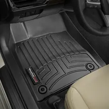 WeatherTech 13+ Toyota Avalon Front FloorLiner - Black - Installation View