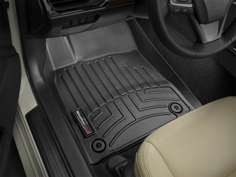 WeatherTech 13+ Toyota Avalon Front FloorLiner - Black - Installation View