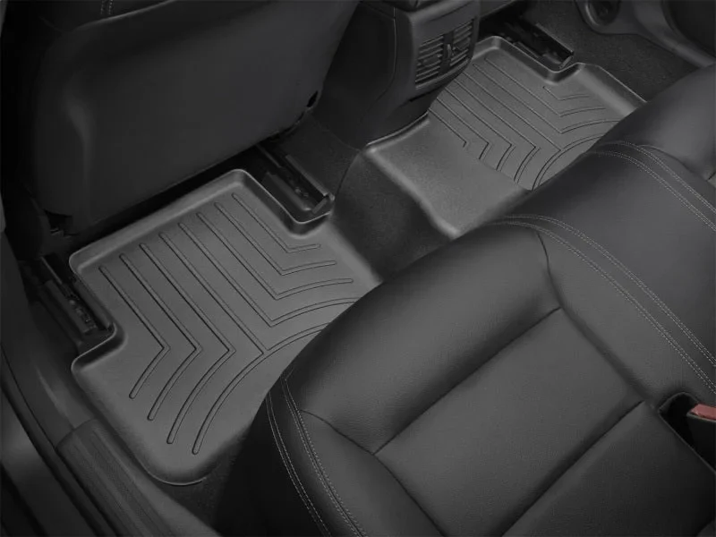 WeatherTech 14+ Mercedes-Benz CLA-Class Rear FloorLiner - Black - Installation View