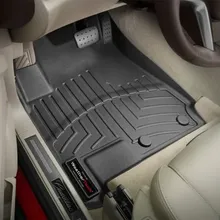 WeatherTech 10+ Cadillac SRX Front FloorLiner - Black - Installation View