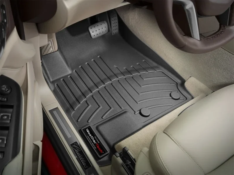 WeatherTech 10+ Cadillac SRX Front FloorLiner - Black - Installation View