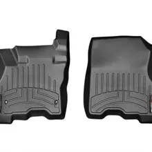 WeatherTech 11+ Nissan Leaf Front FloorLiner - Black - Back View