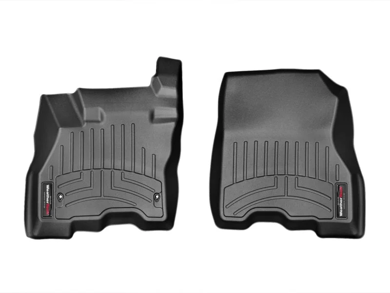 WeatherTech 11+ Nissan Leaf Front FloorLiner - Black - Back View