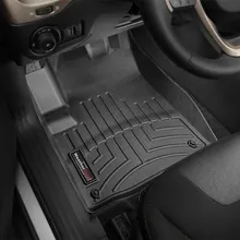 WeatherTech 14+ Jeep Cherokee Front FloorLiner - Black - Installation View