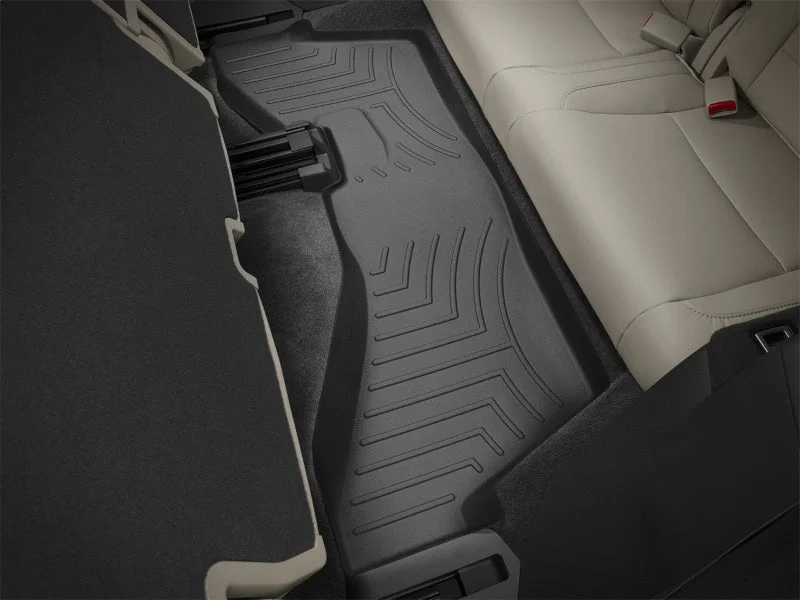 WeatherTech 14+ Acura MDX Rear FloorLiner - Black - Installation View