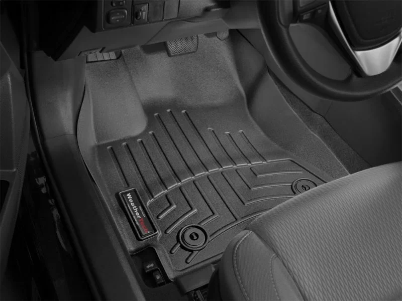 WeatherTech 14+ Toyota Corolla Front FloorLiner - Black - Installation View