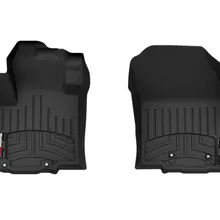 WeatherTech 14+ Mitsubishi Mirage Front FloorLiner - Black - Side View