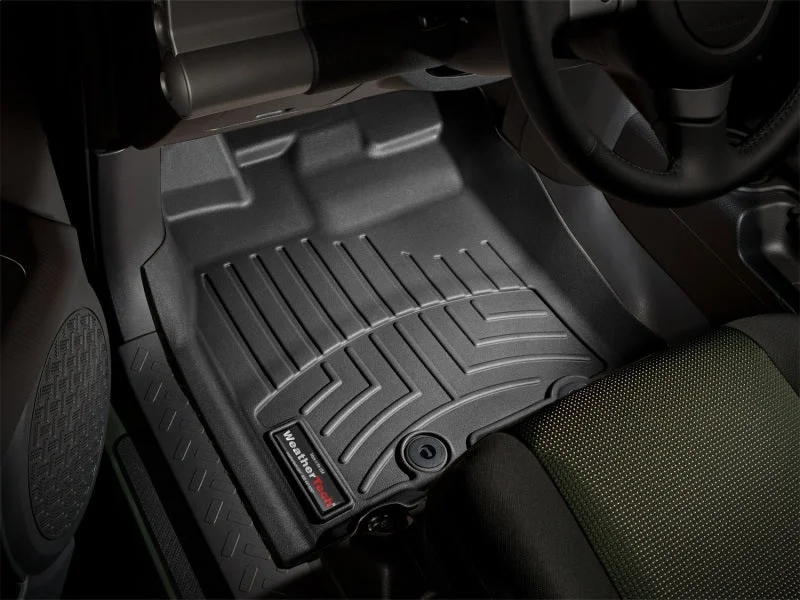 WeatherTech 11+ Toyota FJ Cruiser Front FloorLiner - Black - Installation View