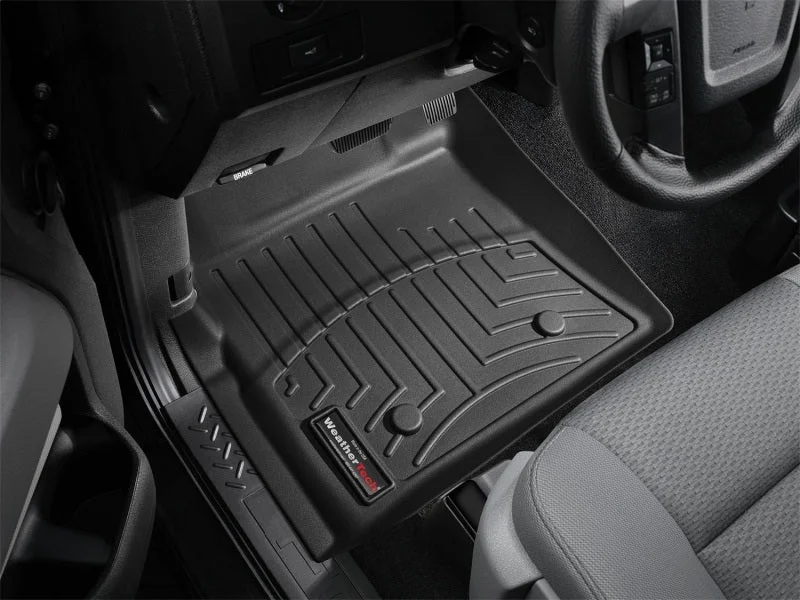 WeatherTech 09-14 Ford F-150 Front FloorLiner - Black - Installation View