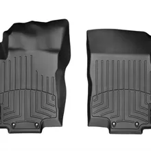 WeatherTech 14+ Nissan Rogue Front FloorLiners - Black - Side View