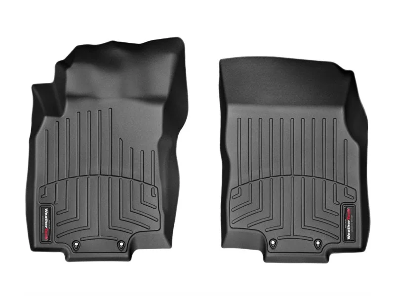 WeatherTech 14+ Nissan Rogue Front FloorLiners - Black - Side View