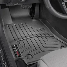 WeatherTech 15+ Mercedes-Benz C-Class Sedan Front FloorLiner - Black - Installation View