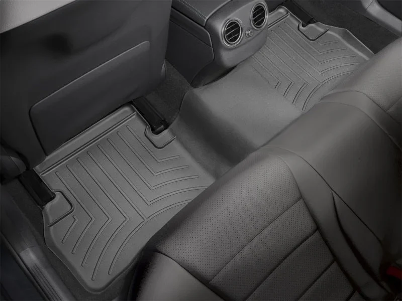 WeatherTech 15+ Mercedes-Benz C-Class Sedan Rear FloorLiner - Black - Installation View