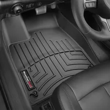 WeatherTech 2015+ Chrysler 200 Front FloorLiner - Black - Back View