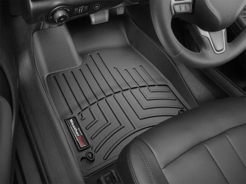 WeatherTech 2015+ Chrysler 200 Front FloorLiner - Black - Back View