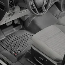 WeatherTech 2015+ Ford F-150 Regular Cab Front FloorLiner - Black - Side View