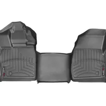 WeatherTech 16+ Ford F-150 Regular Cab Vinyl Floor Front FloorLiner-Black (Bench Seats w/o Console) - Side View