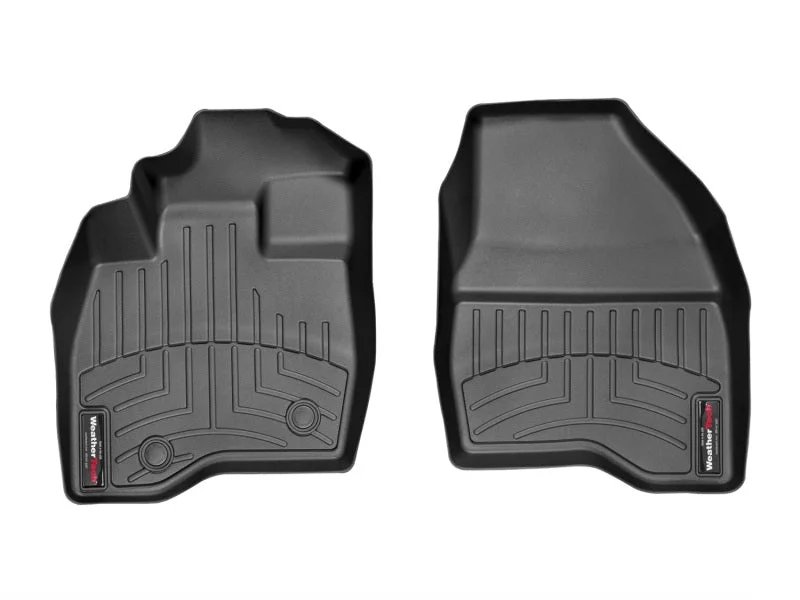 WeatherTech 2015 Ford Explorer Front FloorLiner - Black - Back View