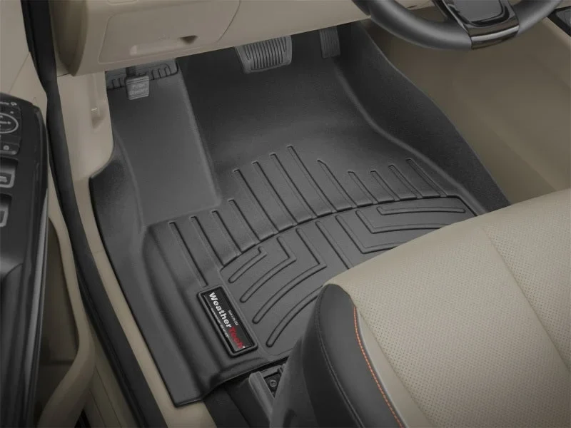 WeatherTech 2015 Kia Sedona Front FloorLiner - Black - Installation View