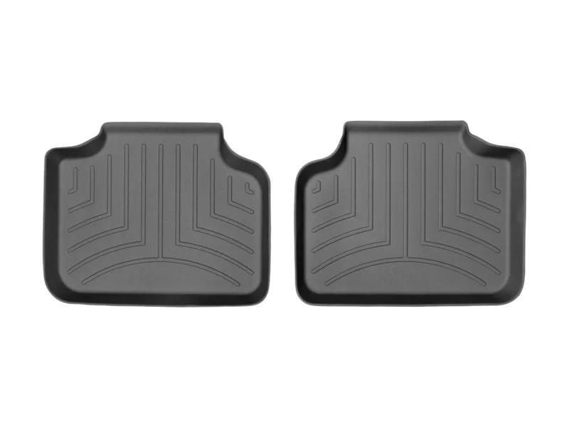 WeatherTech 16+ BMW X1 Rear FloorLiner - Black - Back View