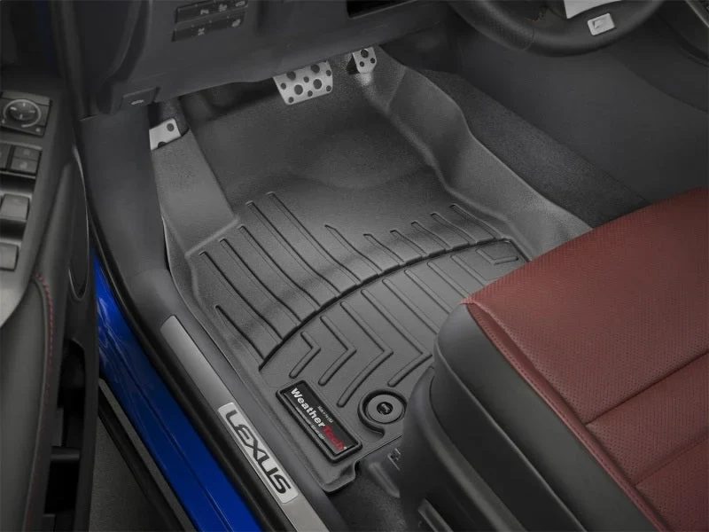 WeatherTech 15+ Lexus NX Front FloorLiner - Black - Installation View