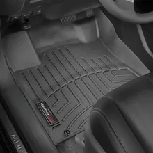 WeatherTech 15+ Nissan Murano Front FloorLiner - Black - Installation View