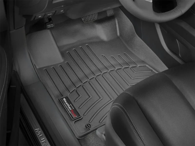 WeatherTech 15+ Nissan Murano Front FloorLiner - Black - Installation View