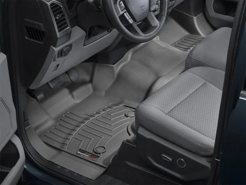 WeatherTech 15+ Ford F-150 SuperCab (Vinyl Floors) Front FloorLiner - Black - Side View