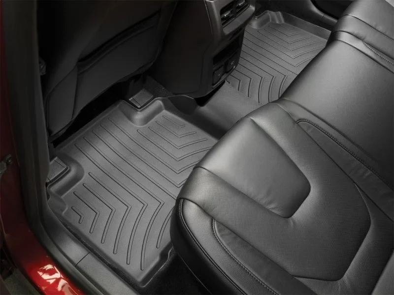 WeatherTech 2015+ Ford Edge Rear FloorLiner - Black - Installation View