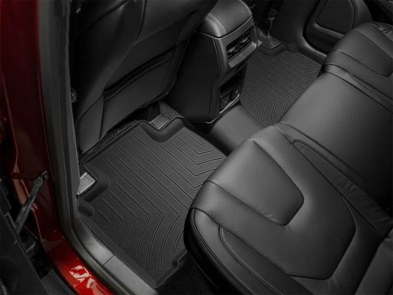 WeatherTech 2015+ Ford Edge Rear FloorLiner HP - Black - Side View