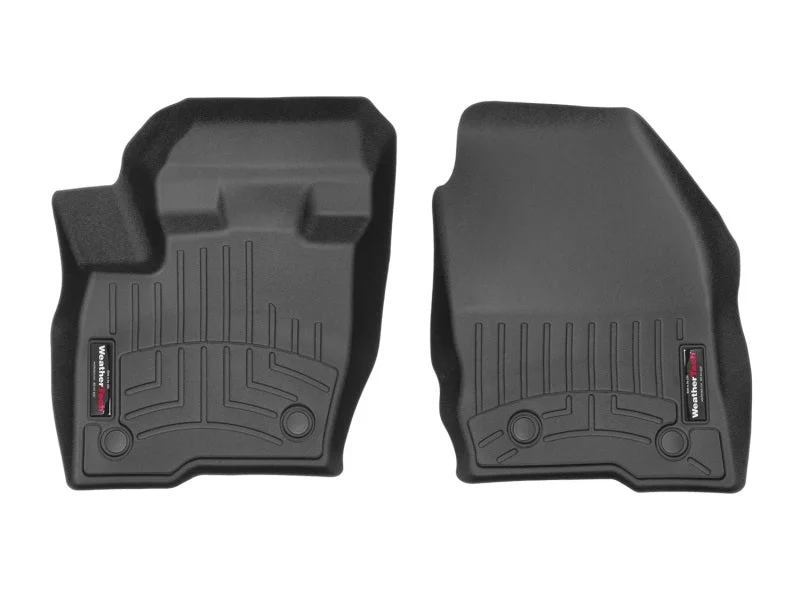 WeatherTech 2016+ Lincoln NKX Front FloorLiner - Black - Back View